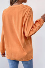 Load image into Gallery viewer, Halloween Pumpkin Graphic Corduroy Sweatshirt
