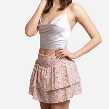 Load image into Gallery viewer, Floral Ruffle Tiered Mini Skirt
