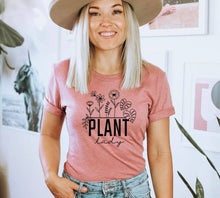 Load image into Gallery viewer, Plant Lady T-shirt | Women&#39;s Shirt: Heather Sunset / Large
