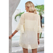 Load image into Gallery viewer, Open Front Drape See Through Cardigan: BEIGE
