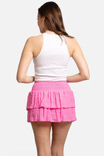 Load image into Gallery viewer, Solid Ruffle Tiered Mini Skort: Green / SM
