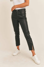 Load image into Gallery viewer, Girl On Top Coated Denim Stretch Pant: BLACK
