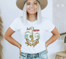 Load image into Gallery viewer, Just Another Day In The Paradise T-shirt | Graphic Tee: Heather Peach / Medium
