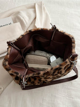 Load image into Gallery viewer, Faux Fur Leopard Shoulder Bag
