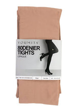 Load image into Gallery viewer, Non-run Opaque Tights with Non-binding Waistband
