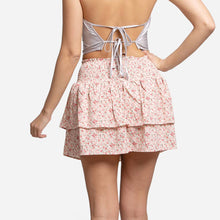 Load image into Gallery viewer, Floral Ruffle Tiered Mini Skirt

