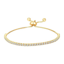 Load image into Gallery viewer, 18K gold plated Stainless steel Tennis bracelet
