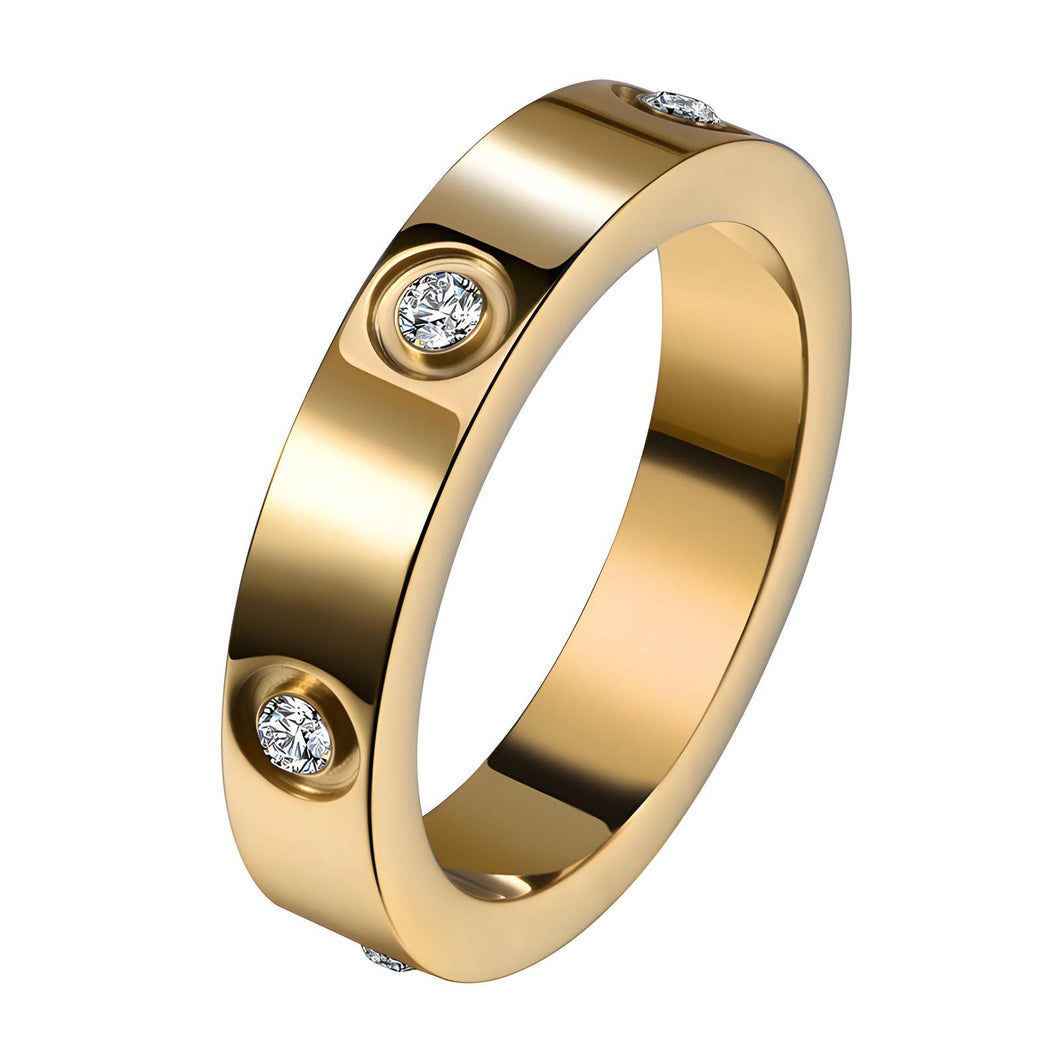 18K gold plated Stainless steel finger ring