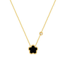 Load image into Gallery viewer, 18K gold plated Stainless steel Flower necklace
