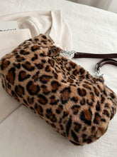 Load image into Gallery viewer, Faux Fur Leopard Shoulder Bag
