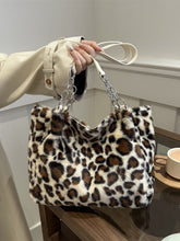 Load image into Gallery viewer, Faux Fur Leopard Shoulder Bag
