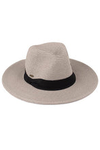 Load image into Gallery viewer, Adjustable String Straw Hat: Dark Natural/Coral
