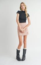 Load image into Gallery viewer, Dua S/Slv Knit Top: BLACK
