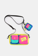 Load image into Gallery viewer, Himawari Removable Strap Nylon Crossbody Bag with EarPods Bag
