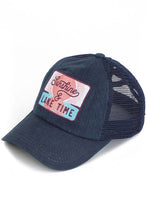 Load image into Gallery viewer, C.C SUNSHINE &amp; LAKE TIME Patch Pony Cap: Mint
