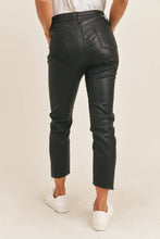 Load image into Gallery viewer, Girl On Top Coated Denim Stretch Pant: BLACK
