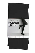 Load image into Gallery viewer, Non-run Opaque Tights with Non-binding Waistband
