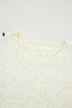 Load image into Gallery viewer, Contrast Stitch Detail Ribbed Trim Sweater
