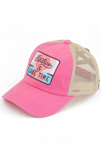 Load image into Gallery viewer, C.C SUNSHINE &amp; LAKE TIME Patch Pony Cap: Mint
