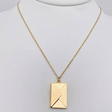 Load image into Gallery viewer, I Love You  Stainless Steel Openable Envelope Necklace
