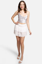 Load image into Gallery viewer, Solid Ruffle Tiered Mini Skort: Pink / SM
