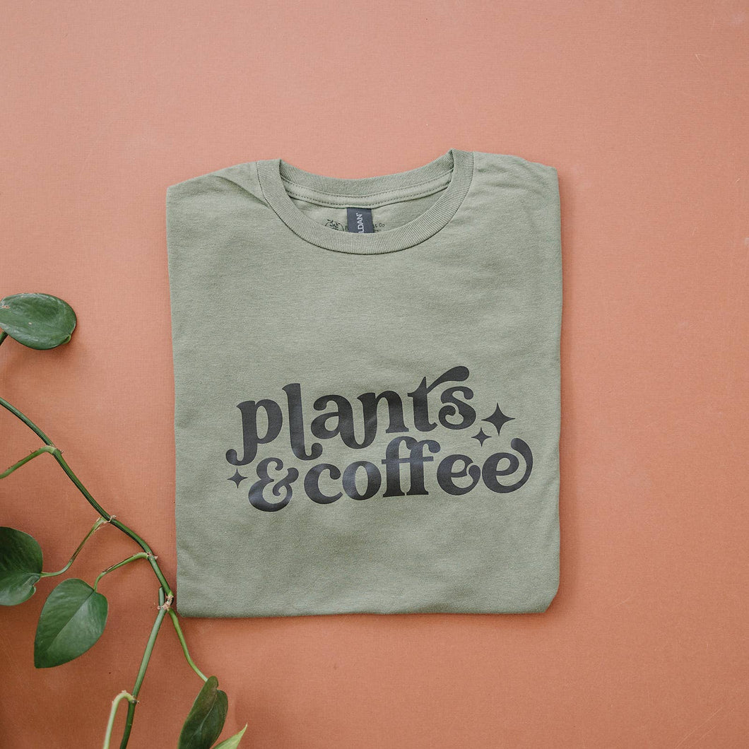 Plants & Coffee | Graphic Tee Large