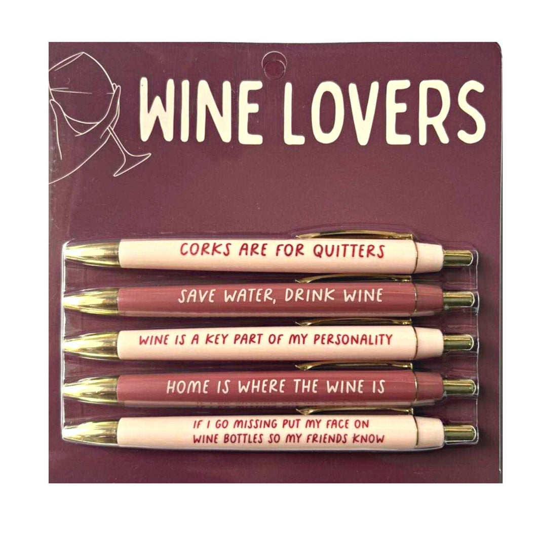 Wine Lovers Pen Set  funny, wine, winery, gift, unique